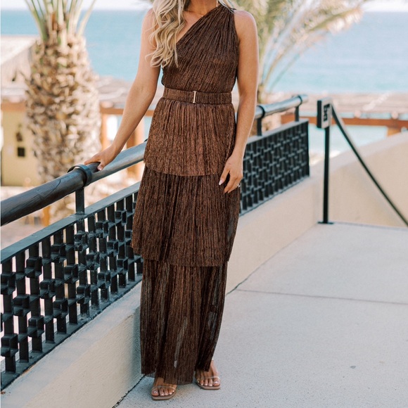 Sabrina musayev x revolve Trina dress in bronze - Picture 4 of 4